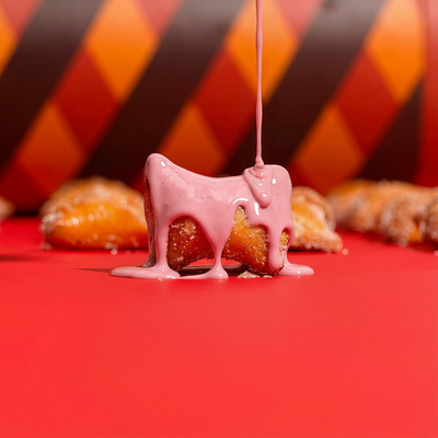 Pink Chocolate Peanut Butter Bites