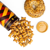 Everything Bagel Peanut Butter Pretzel Bites