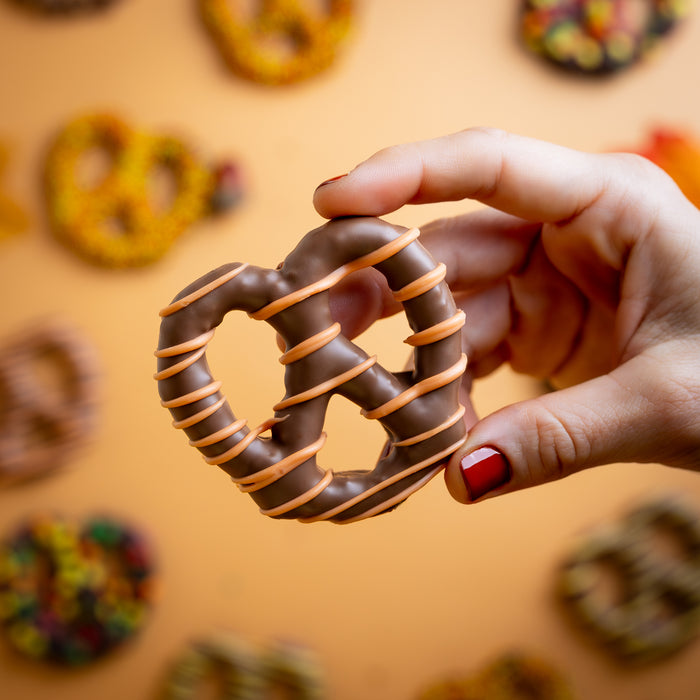 Fall Festival Belgian Chocolate Covered Pretzels