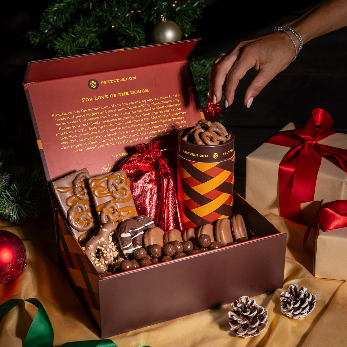 Holiday Belgian Chocolate Pretzel Collection