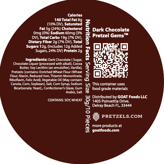 Dark Chocolate Pretzel Gems™