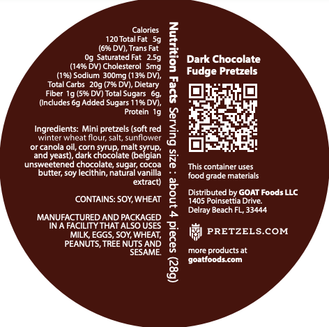 Dark Chocolate Fudge Pretzels