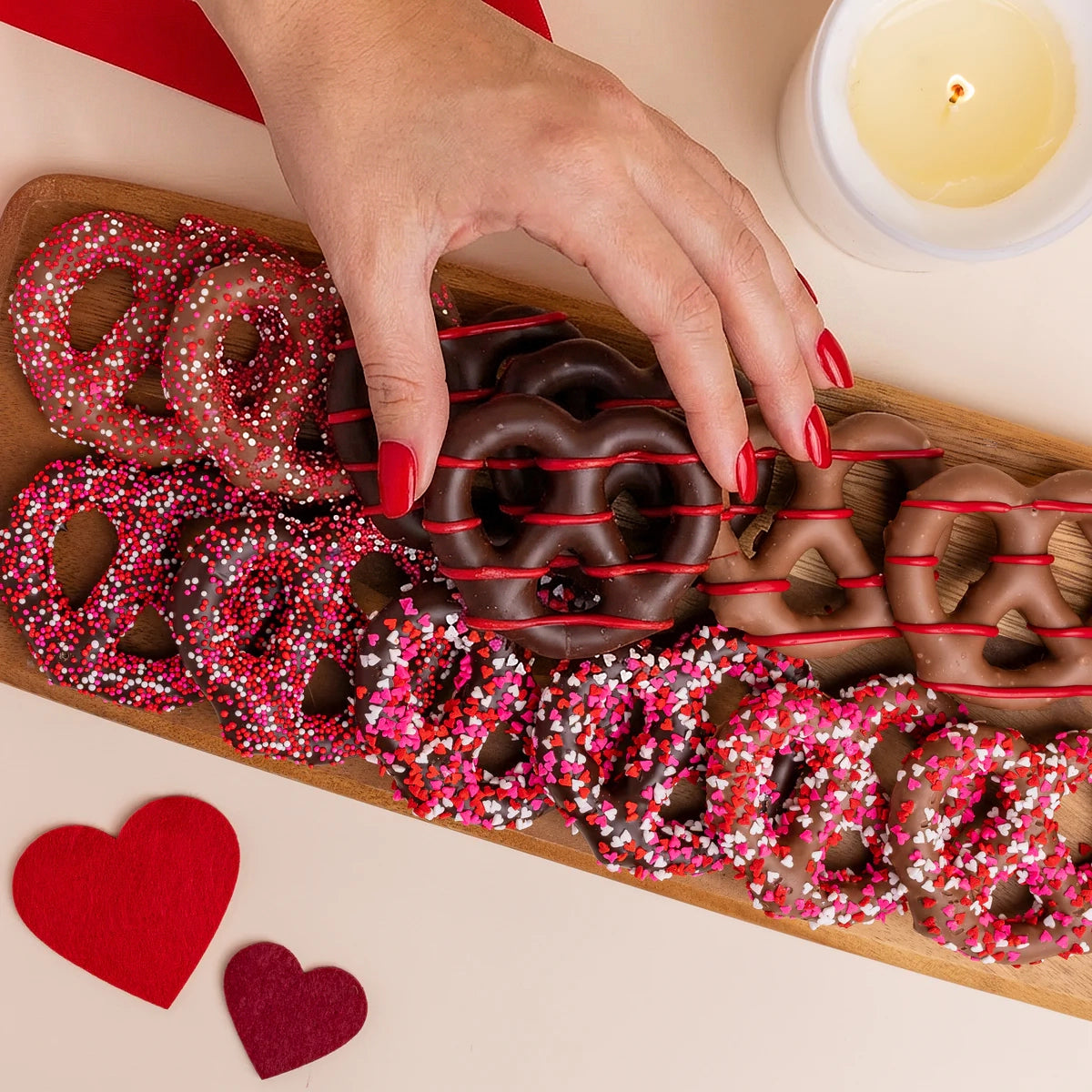 Valentine Belgian Chocolate Covered Pretzels