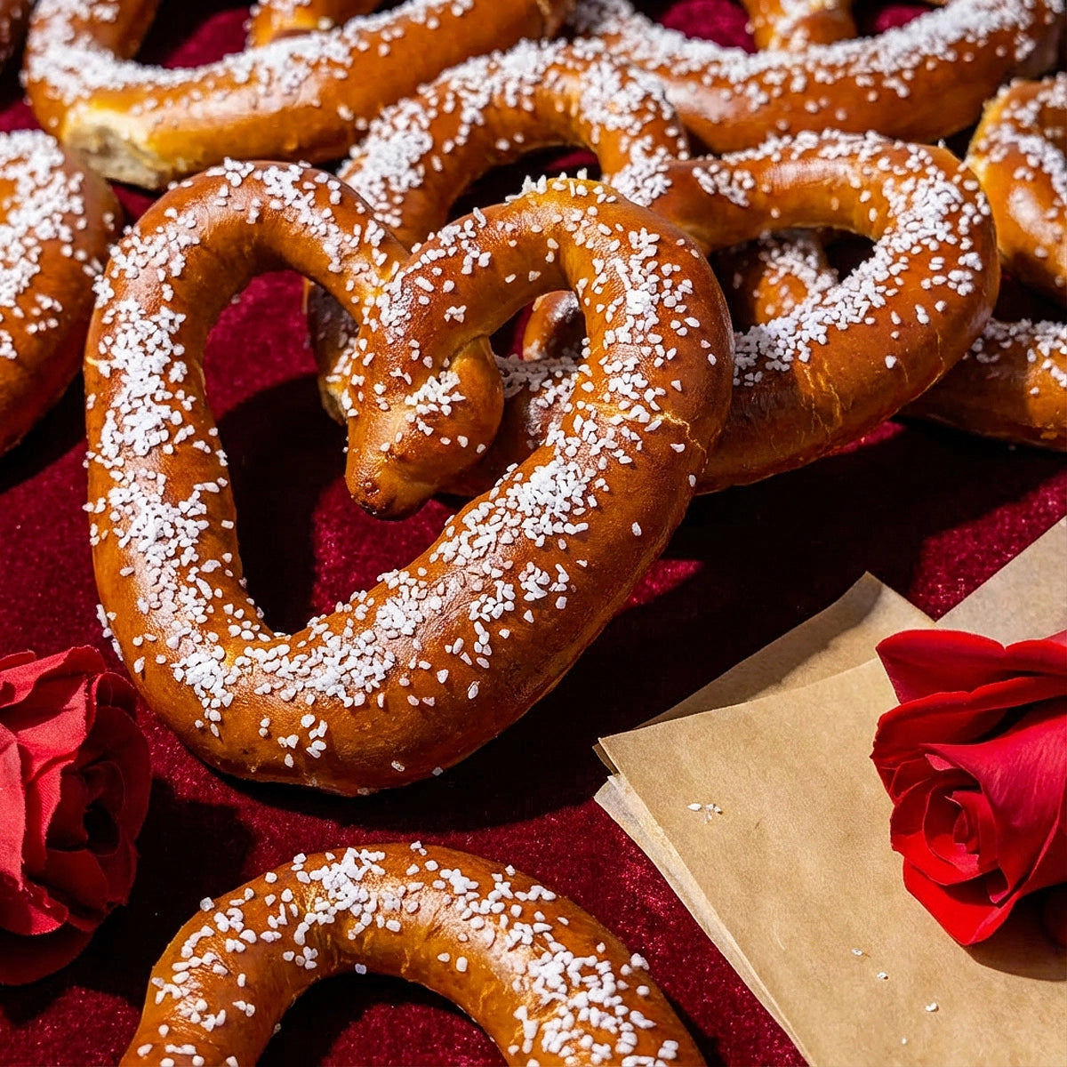 Heart Shaped Soft Pretzel Box