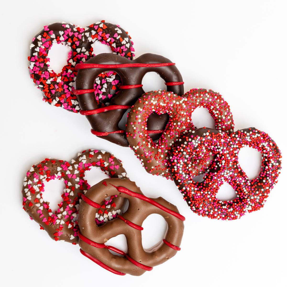 Mother's Day Hand-Dipped Belgian Chocolate Strawberries & Pretzels