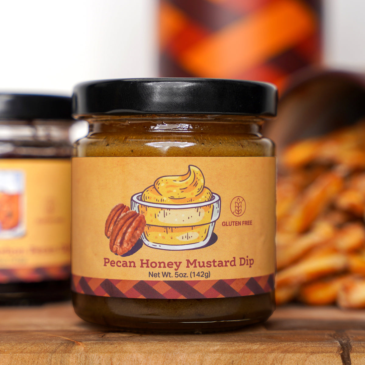 Blueberry Bourbon Pecan & Pecan Honey Mustard Artisanal Dips