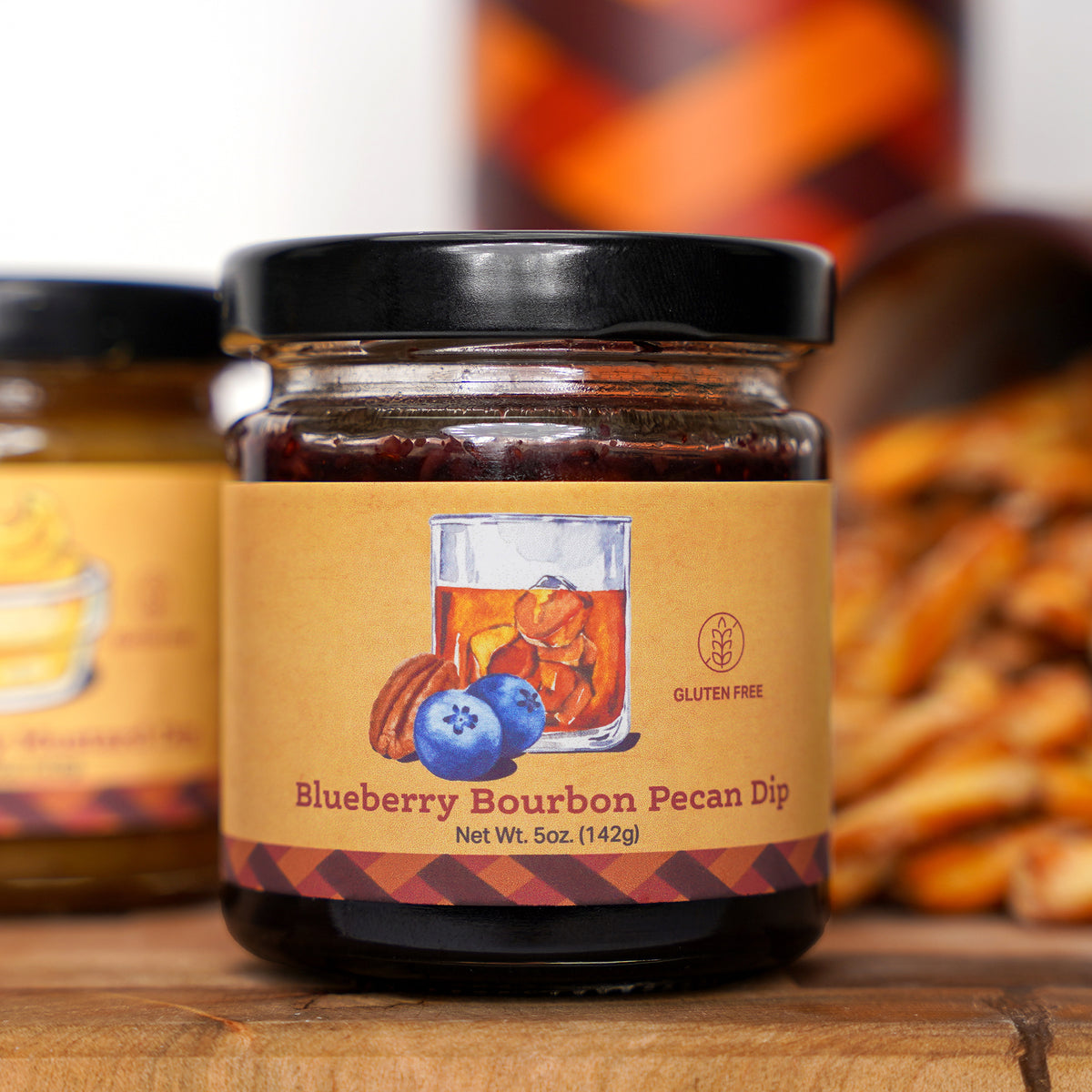 Blueberry Bourbon Pecan & Pecan Honey Mustard Artisanal Dips